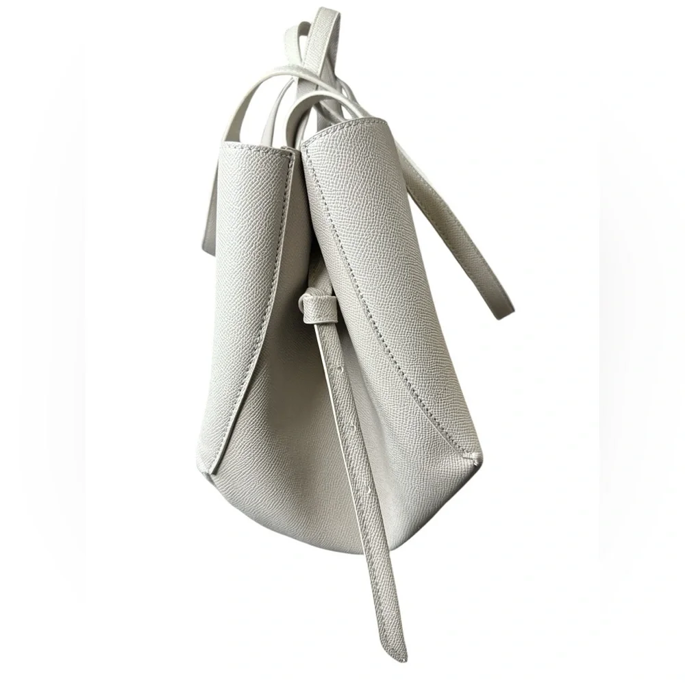 Taupe Faux Leather Tote Bag - Picture 2 of 9